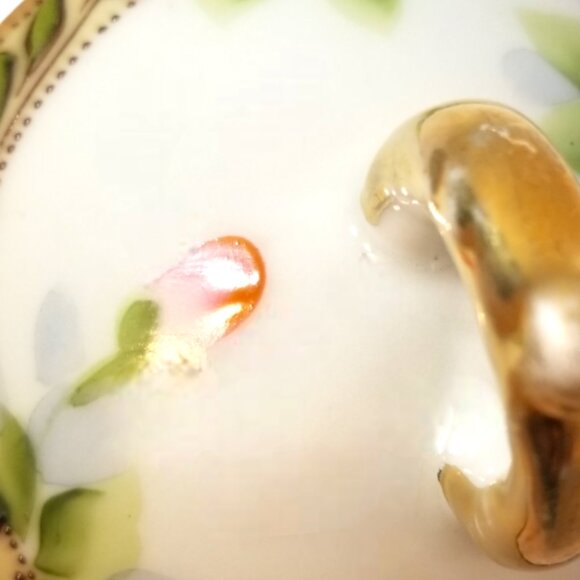 Antique NIPPON Hot Chocolate/Tea /Coffee POT Hand-Painted Japan Circa 1899-1921 - Picture 14 of 16